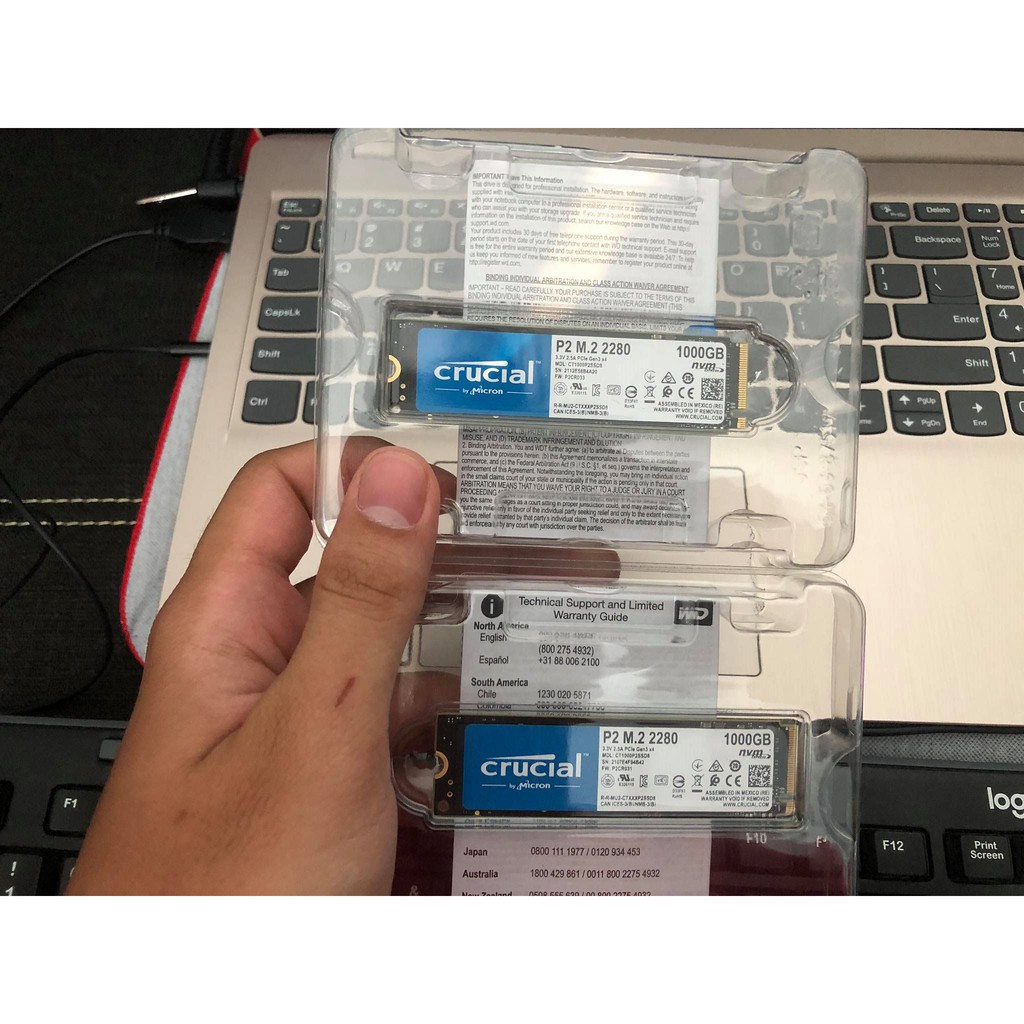Ổ cứng SSD Crucial P2 1TB NVMe 3D-NAND M.2 PCIe Gen3 x4 CT1000P2SSD8 | BigBuy360 - bigbuy360.vn
