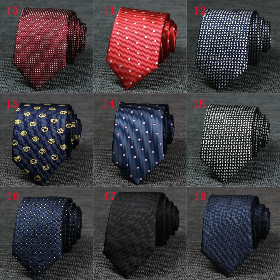 Cà Vạt 7CM Họa Tiết Chấm Bi Sang Trọng Dành Cho Nam