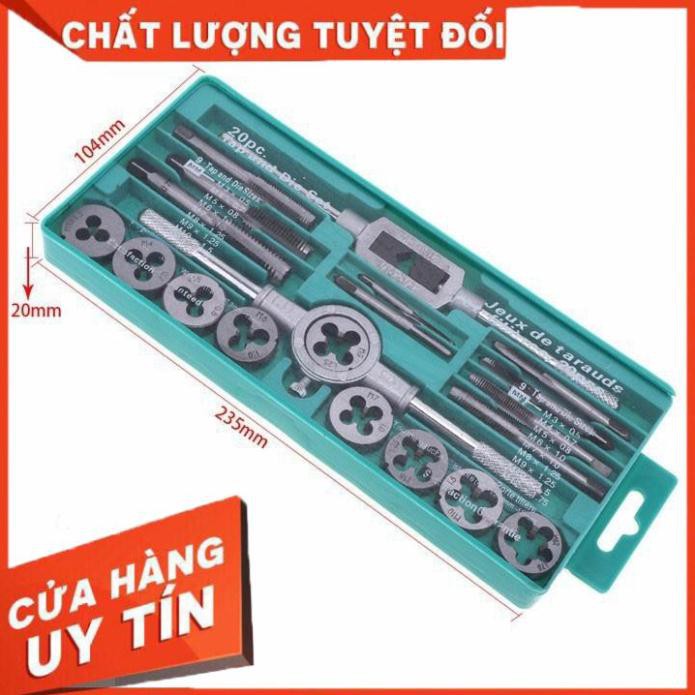 Bộ taro 20PCS tạo ren trong - ngoài cho bulong ốc vít có độ chính xác cao