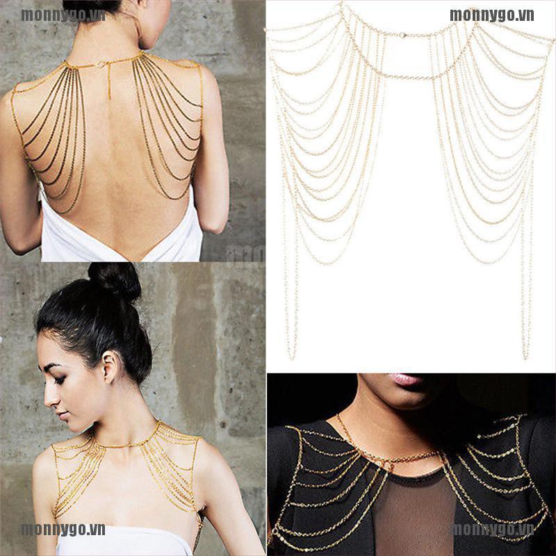 [COD+monnygo]Style Fashion Sexy Body Women Jewelry Tassels Link Body Should | WebRaoVat - webraovat.net.vn