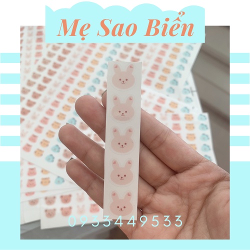 Sticker in nhiệt dán bình sữa, đồ dùng cho bé chống nước