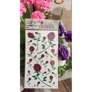 Hình xăm dán hoa hồng nhỏ 10x20cm- tặng đồng size khi mua từ 5 tấm