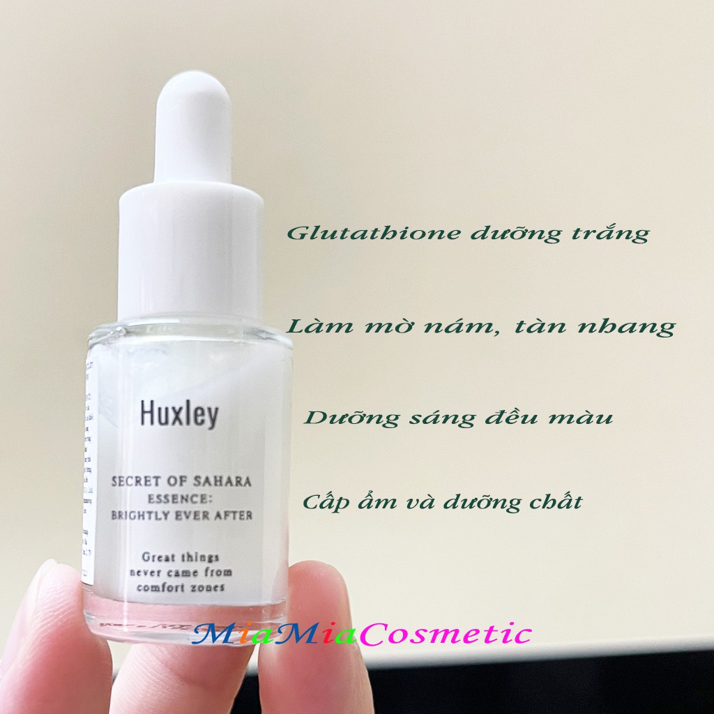 Serum Tinh Chất Dưỡng Trắng Huxley Secret Of Sahara Essence Brightly Ever After 5ml Dưỡng Trắng Mờ Thâm Nám