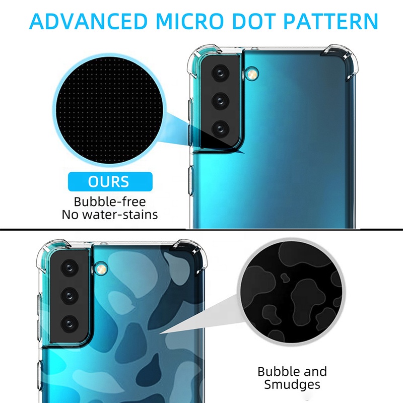 Ốp samsung S8 plus , S9 plus , Note 8 , S21 , S21 plus chống sốc trong suốt , có cạnh góc siêu dày bảo vệ