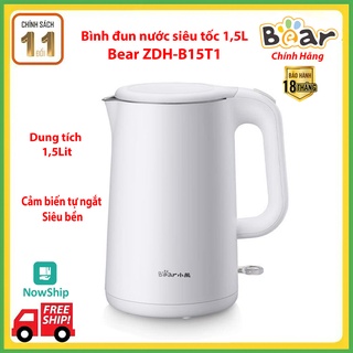 Ấm đun nước siêu tốc 1,5 Lít Bear ZDH-B15T1 Bảo hành 12 tháng chính hãng
