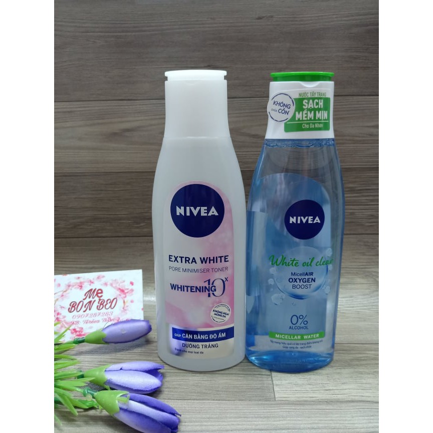 Bộ đôi NIVEA Sáng da sạch nhờn (NHH 200ml+ NTT 200ml)