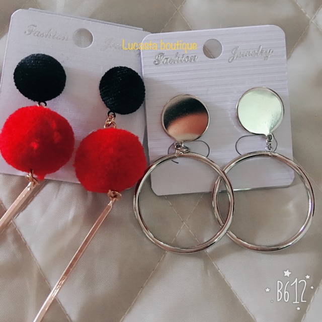 Bông tai tròn tai đinh