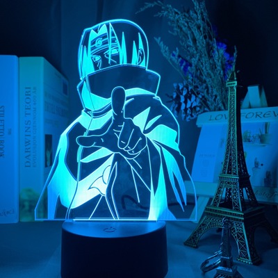 Đèn LED tạo hình nhân vật Naruto 3D 7 màu sáng tạo