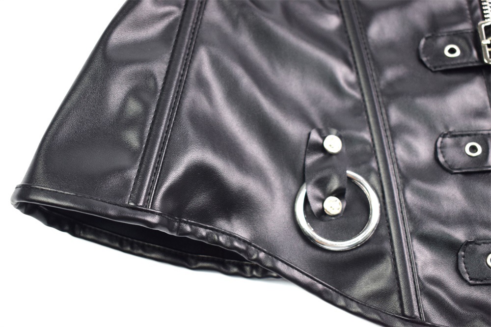 Áo Corset Cúp Ngực Chất Liệu Da Pu Gợi Cảm