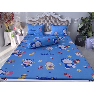 Bộ Drap thun hàn quốc mẫu hoạt hình Đoraemon