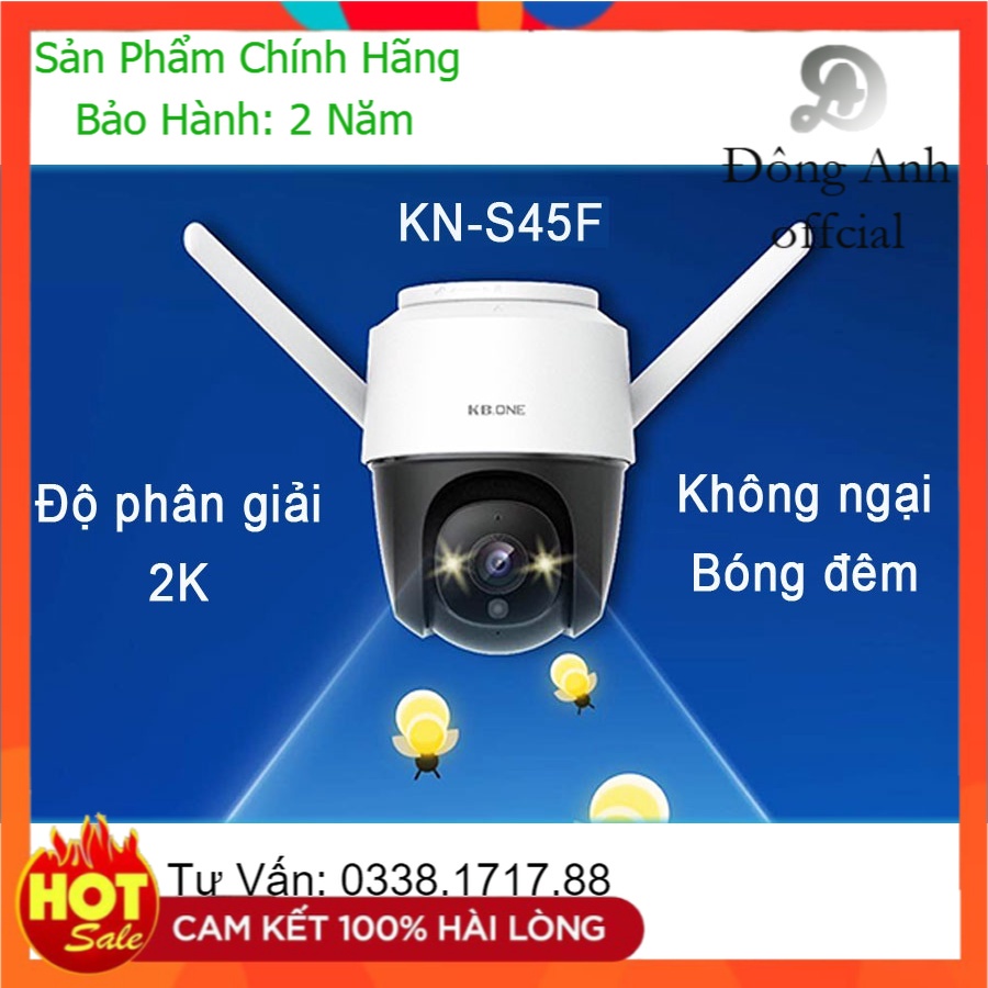 Camera IP Wifi (Kbvision) Kbone KN-S45F 4.0MP | KN-S25F 2.0MP - Full Color - Ban Đêm Có Màu - Ngoài trời - Xoay 360 Độ. | BigBuy360 - bigbuy360.vn