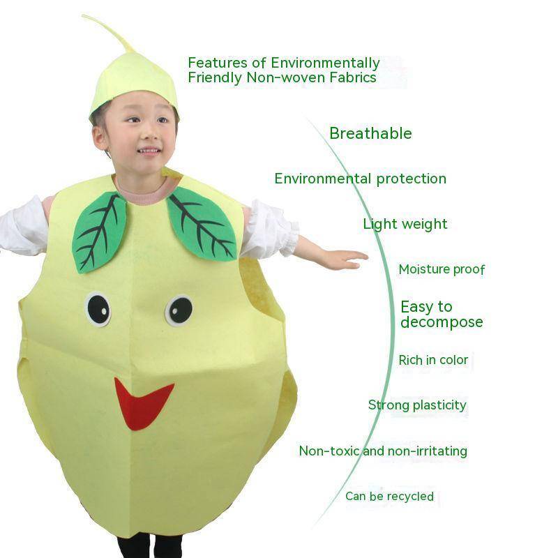 Children's environmental protection clothing Children's fashion show Fruit and vegetable performance clothing Halloween children's clothing