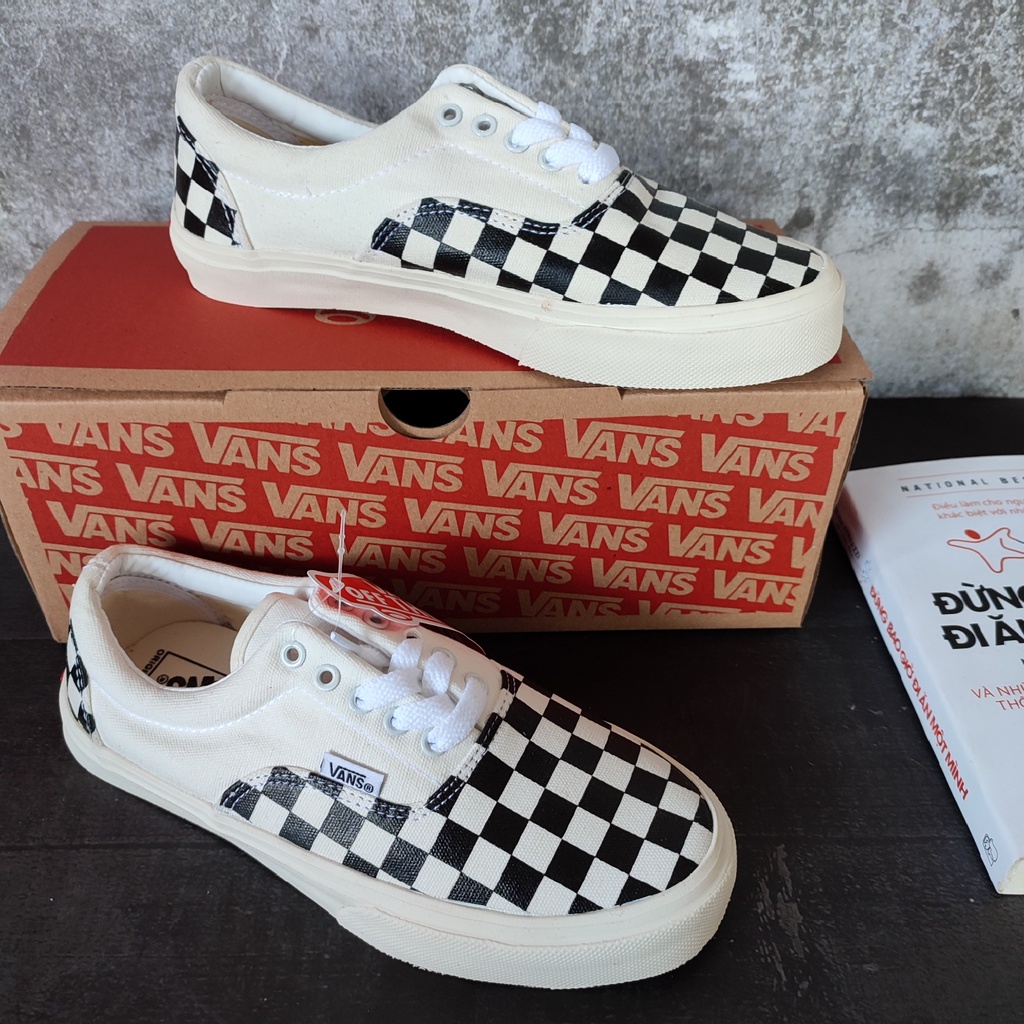 Giày vans caro buộc dây nam nữ dễ phối đồ đi học đi chơi - henry store | BigBuy360 - bigbuy360.vn