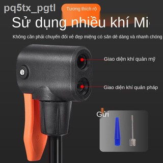Bơm chân xe đạp điện mới áp suất cao khí áp kế cầm tay bơm khí xe đạp ống khí bóng rổ