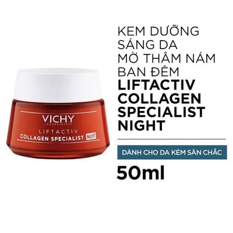 KEM DƯỠNG SÁNG DA, MỜ THÂM NÁM BAN ĐÊM LIFTACTIV COLLAGEN SPECIALIST NIGHT