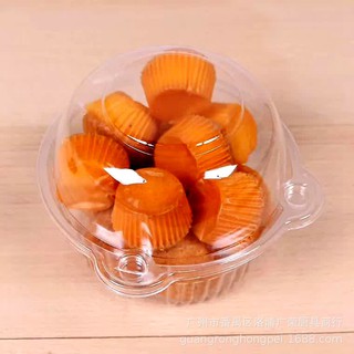 Set 10 hộp nhựa tròn đựng bánh J328