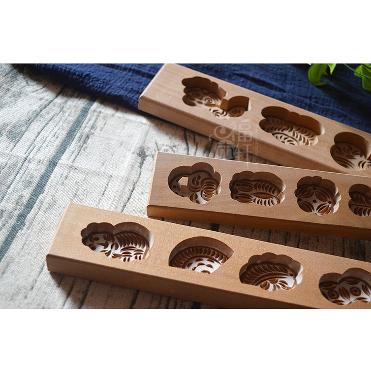 Khuôn bánh trung thu, phục linh gỗ