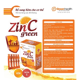 Nano ZinC Gluconat - Bổ sung kẽm cho trẻ, MẪU MỚI h 15 ỐNG