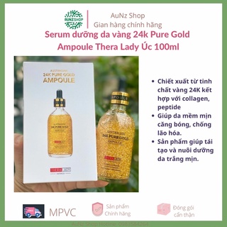 Serum dưỡng da vàng 24k Pure Gold Ampoule Thera Lady Úc 100ml