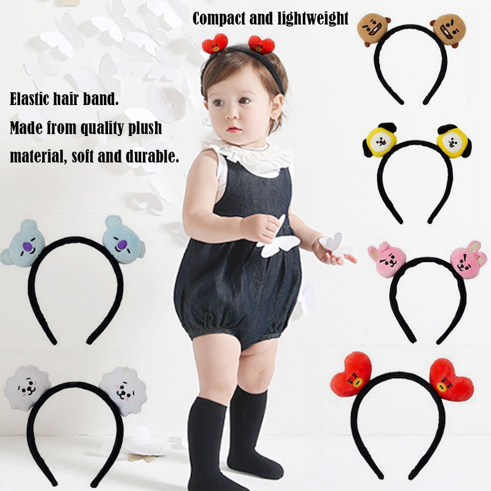 headband - Bờm tóc BTS đủ mẫu Băng Đô Cài Tóc Phối Sừng Hình Linh Vật BT21 Nhồi Bông Cho Người Hâm Mộ