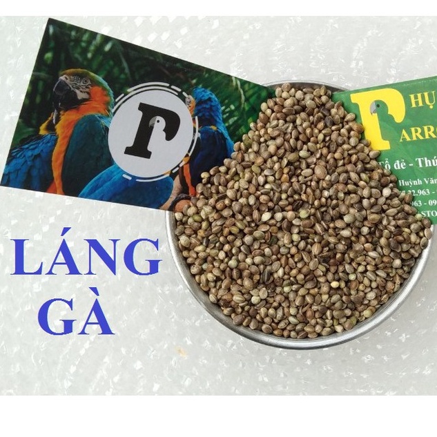 1Kg hạt Láng gà(tròn) cho thú cưng,vẹt và chim