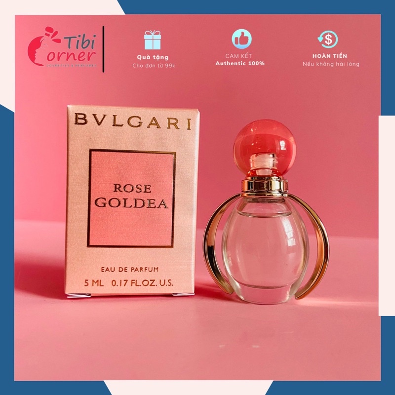 Nước hoa mini nữ Rose Goldea Bvlgari for women EDP 5ml | WebRaoVat - webraovat.net.vn