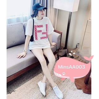 Áo thun tay lỡ unisex hình chữ dễ thương aa03 ff