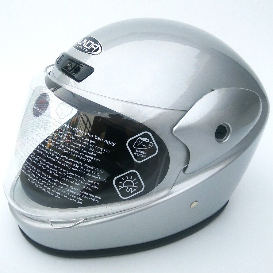 Mũ bảo hiểm fullface hàm SUNDA 555 một màu