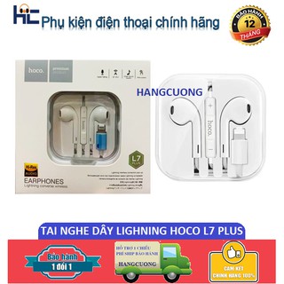 Tai nghe lighning hoco l7 plus cho iphone 7/8/x chính hãng
