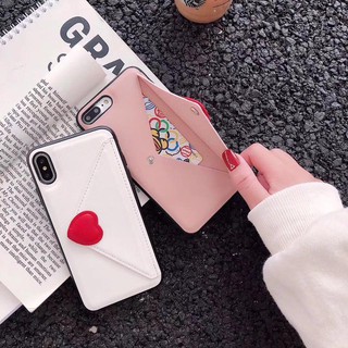 ỐP IPHONE KIỂU BÌA THƯ HÌNH TIM