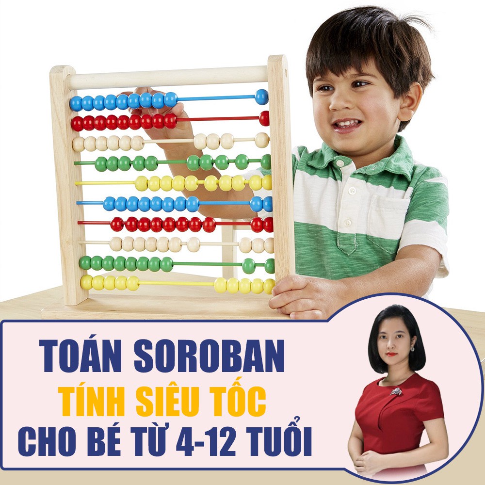 Toàn quốc- [E-voucher] FULL khóa học Toán Soroban tính siêu tốc cộng, trừ, nhân, chia cho bé từ 4-12 tuổi