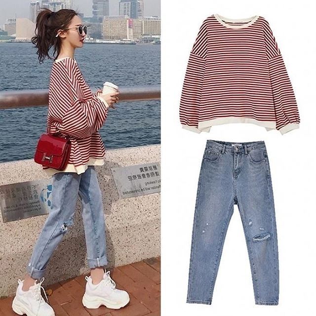 Set Áo + Quần Jeans Rời Bigsize