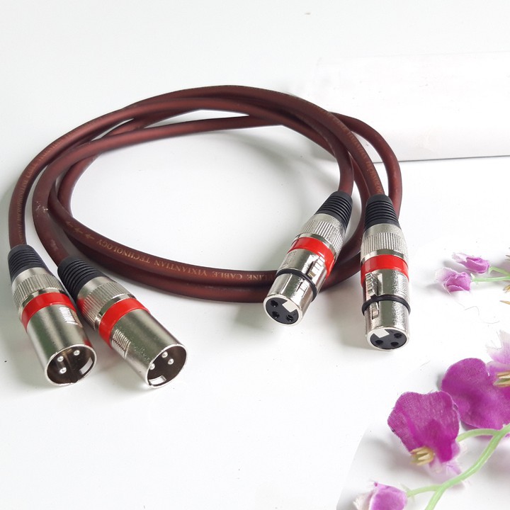 2 dây kết nối canon 2 đầu đực cái loại 80cm