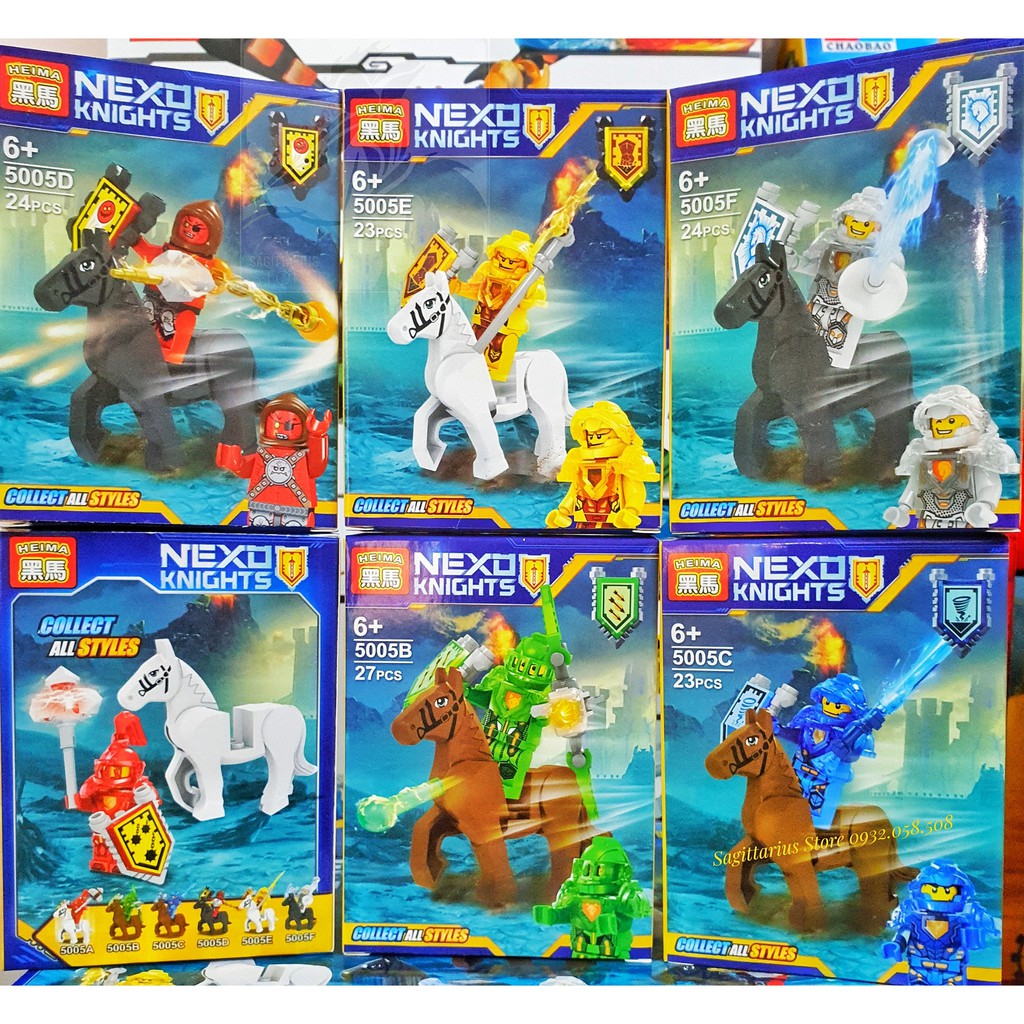 Minifigures 6 Kỵ Binh Nexo ver2.0 ( Đủ Mẫu )