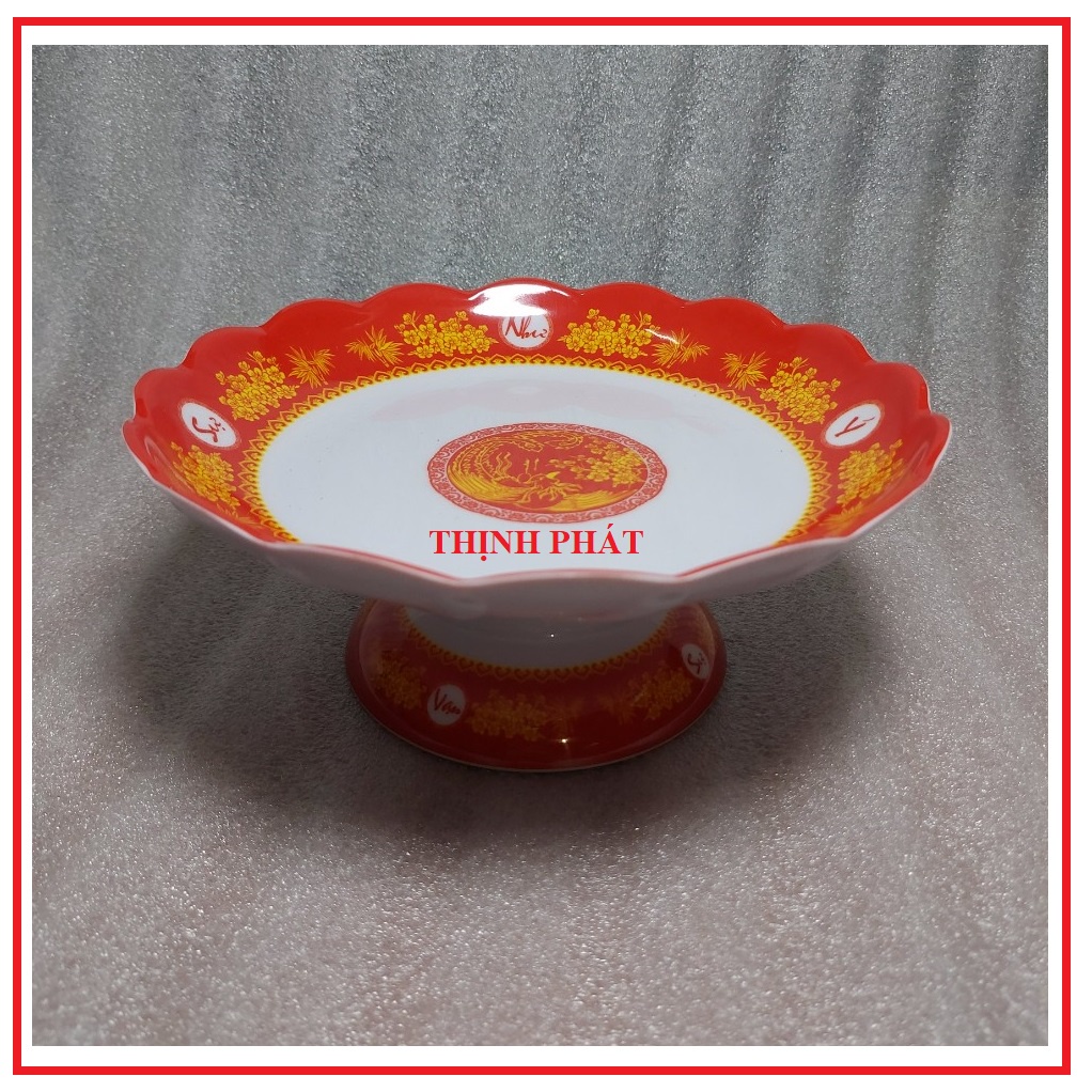 Dĩa chưng trái cây - chò chưng ngũ quả nhựa melamine đủ size - GIAO MÀU NGẪU NHIÊN