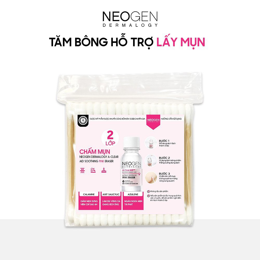 Tăm Bông Gỗ Đã Tiệt Trùng Hỗ Trợ Nặn Mụn Và Chấm Mụn Neogen