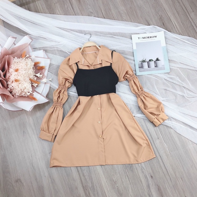 [ Mã FAMAYWA2 giảm 10K đơn 50K] Đầm sơmi kate phối siêu xinh | BigBuy360 - bigbuy360.vn