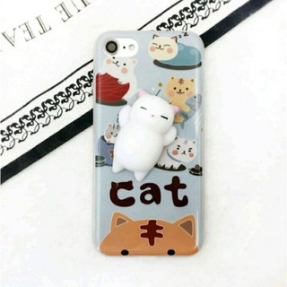 ỐP LƯNG IPHONE THÚ MOCHI (Mèo Trắng)