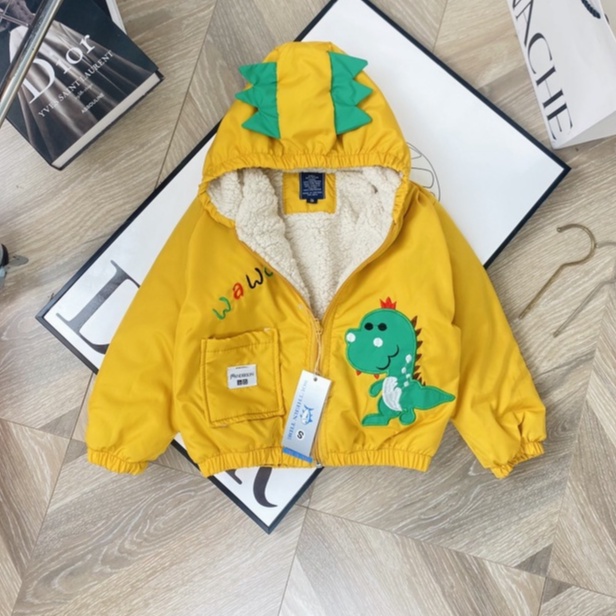Áo gió lót lông Khủng Long cho bé từ 10-28kg