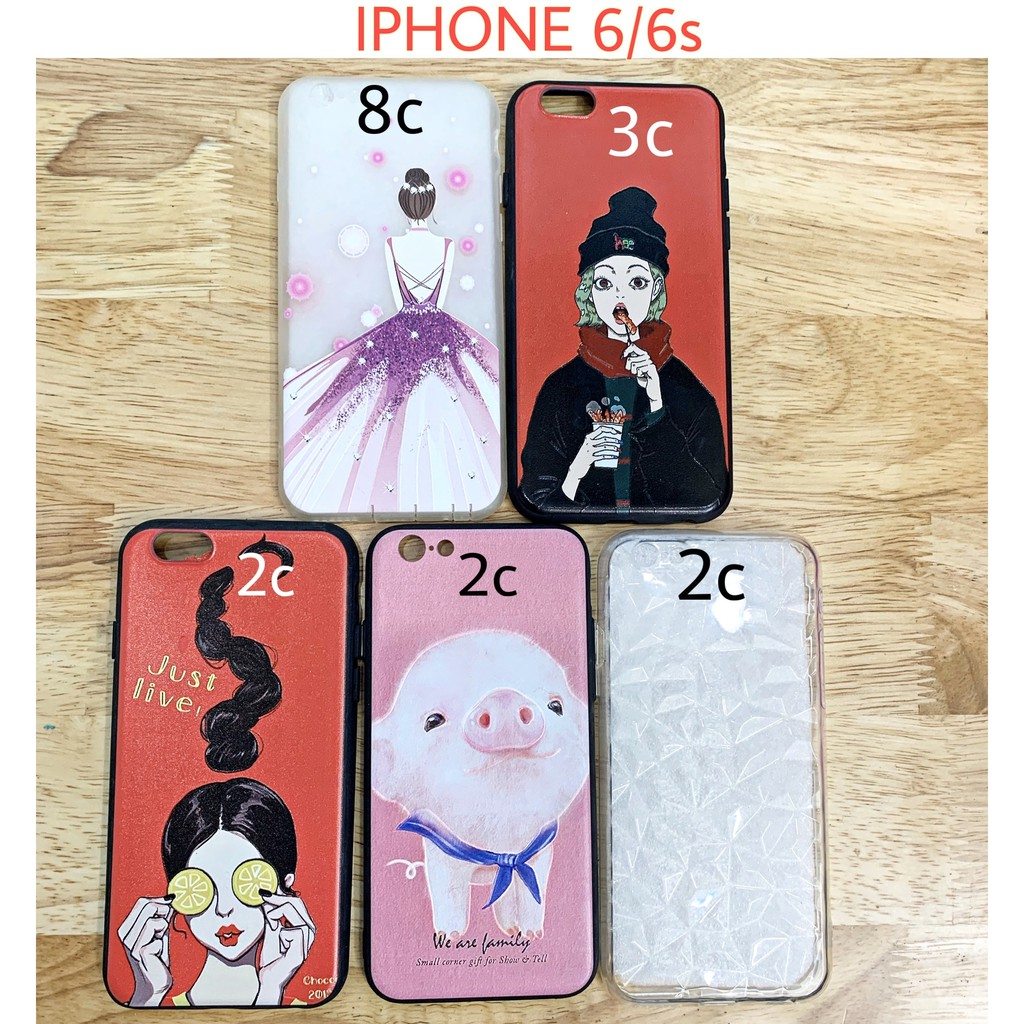 THANH LÝ ỐP LẺ SIZE cho iphone giá chỉ từ 7k ( IPHONE 6/6S/6PLUS/6S PLUS vuốt ảnh sang để chọn mẫu)