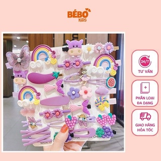 Set 14 Kẹp tóc hàn quốc, Kẹp tóc dễ thương siêu xinh cho bé PK06