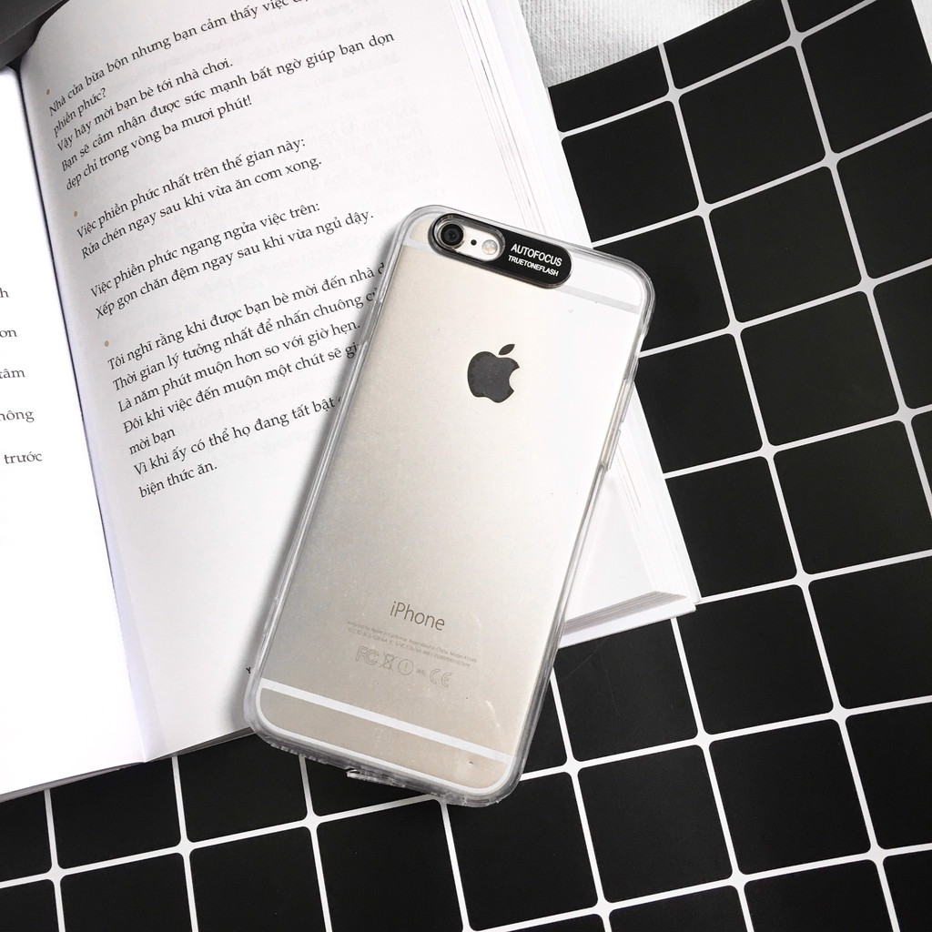 ỐP LƯNG TRONG SUỐT BẢO VỆ CAMERA CHO IPHONE 6 PLUS/ 6S PLUS
