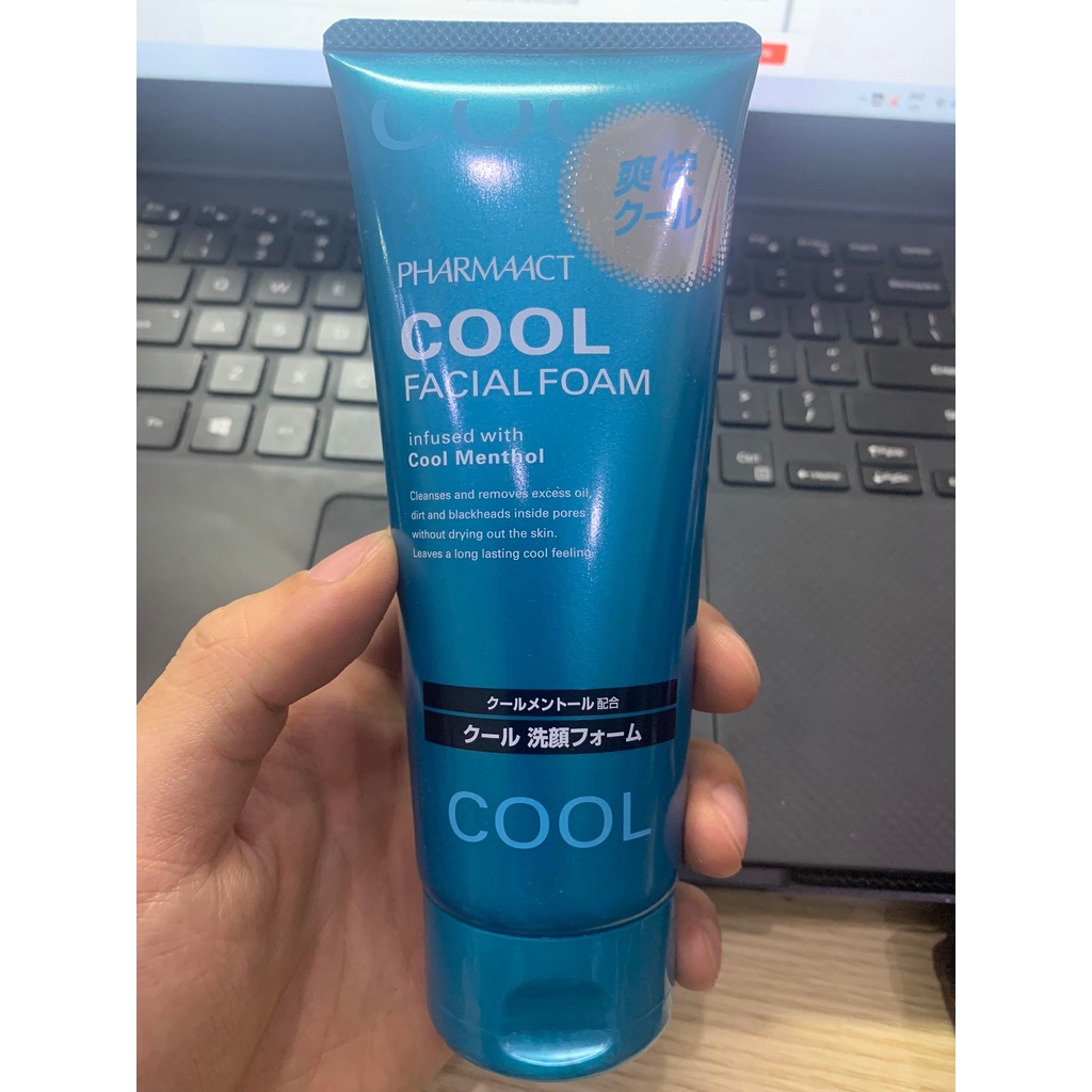 Sữa Rửa Mặt Pharmaact Cool Facial Foam 130g Nhật Bản