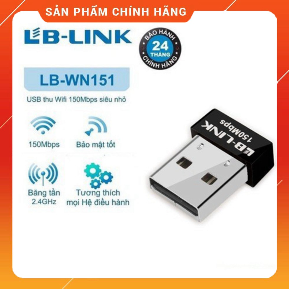 [Chính Hãng] Usb thu wifi LB-LINK BL-WN151 chính hãng bảo hành 2 năm