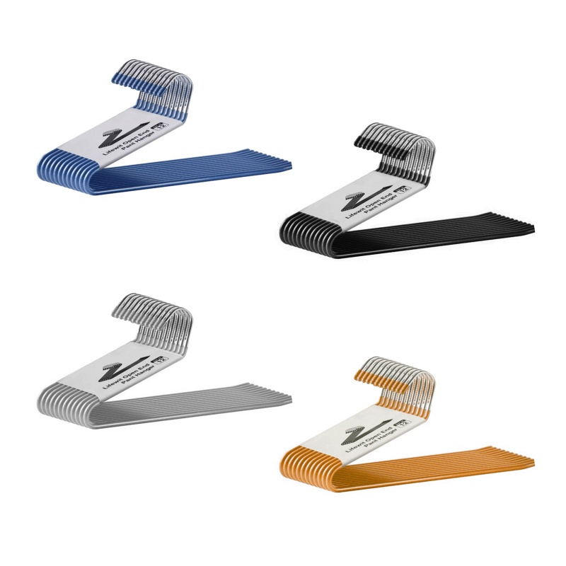 Set 12 Móc Treo Quần Áo Hình Chữ S Bằng Cao Su Chống Trượt Siêu Bền