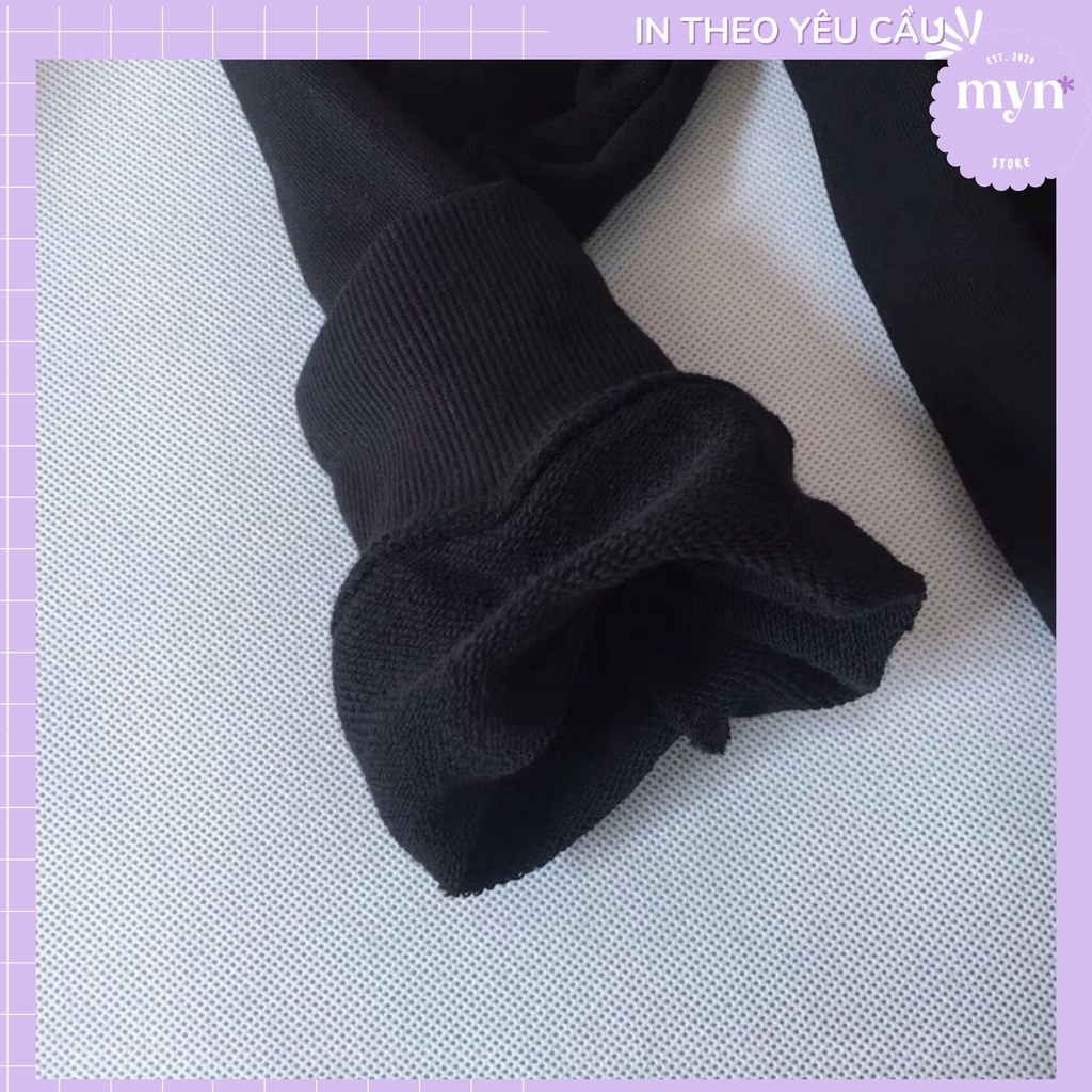 Áo Khoác Đen Có Nón Đủ Size In Theo Yêu Cầu