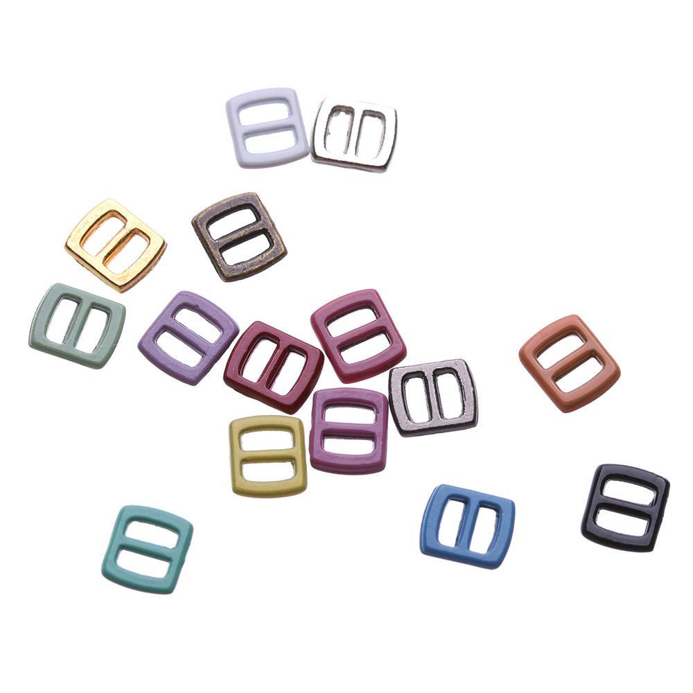 Set 10 Khóa Ba Cạnh Mini Siêu Mỏng Chất Lượng Cao 15 Màu Tùy Chọn Cho Búp Bê