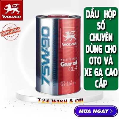Dầu hộp số GL-4 Wolver Multipurpose Gear Oil 75w90 (1L)