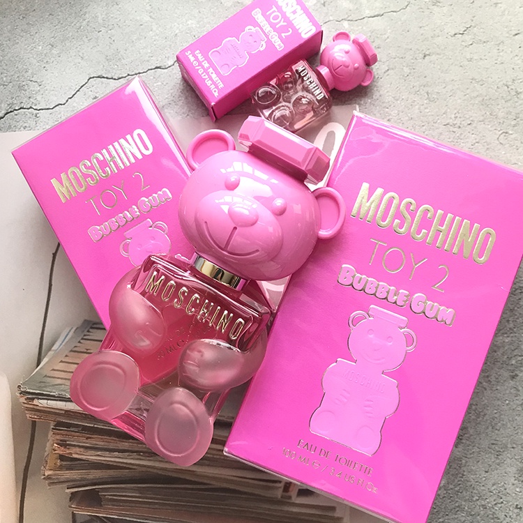 Chai nước hoa Moschino 2021 100ml 2 màu hồng xinh xắn cho nữ