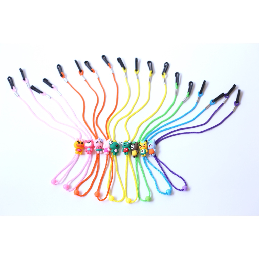 Dây đeo khẩu trang, dây đeo kính co giãn đàn hồi chống thất lạc ,chống rơi có nút điều chỉnh độ ôm nhân vật hoạt hình